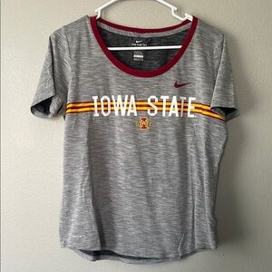 Nike Iowa State Cyclones Athletic Cut Gray T-Shirt Women’s Large